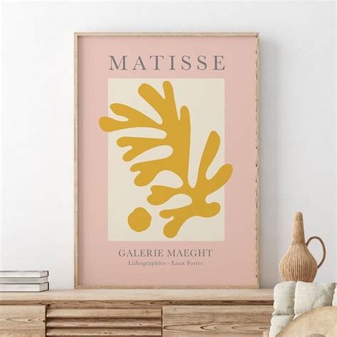 Henri Matisse Pink Poster Galerie Maeght Matisse Wall Art Etsy