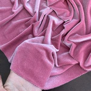 Dusty Pink Stretch Velvet Dusty Rose Spandex Velvet Pink Velvet By