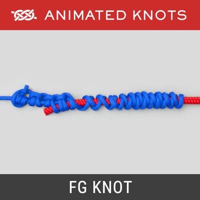 FG Knot | How to tie a FG Knot using Step-by-Step Animations | Animated ...