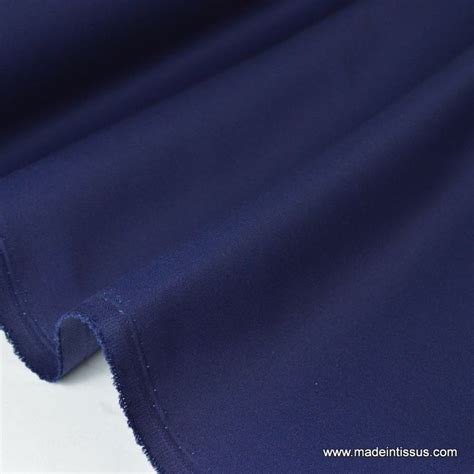 Tissu gabardine enduite imperméable Coloris Bleu marine