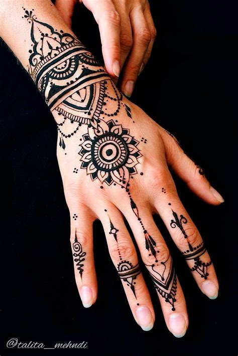 Henna Tattoo Hand Hena Tattoo Henna Style Tattoos Tribal Hand