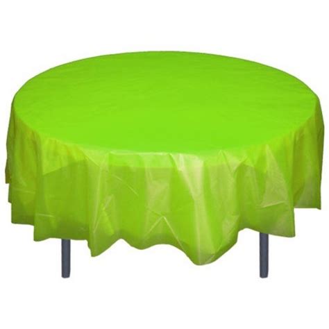 Light Mint 84 Round Plastic Tablecloths Table Covers