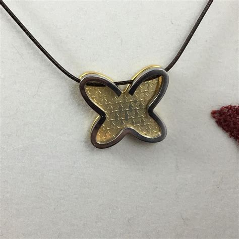 Vintage Edforce Butterfly Pendant Rare Stainless Depop