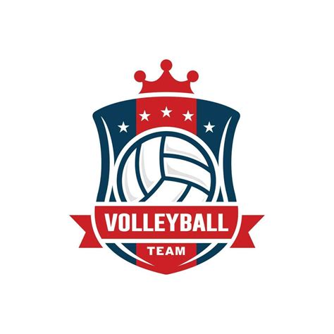 Volleyball logo design vector illustration 23753999 Vector Art at Vecteezy