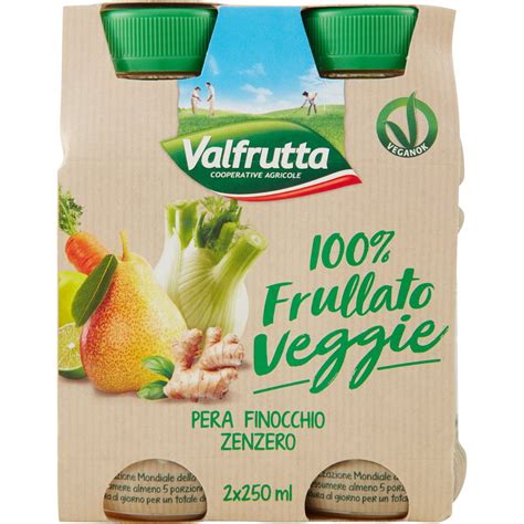 Frullato Di Pera Finocchio Zenzero 100 VALFRUTTA 2 X 250 ML Coop Shop