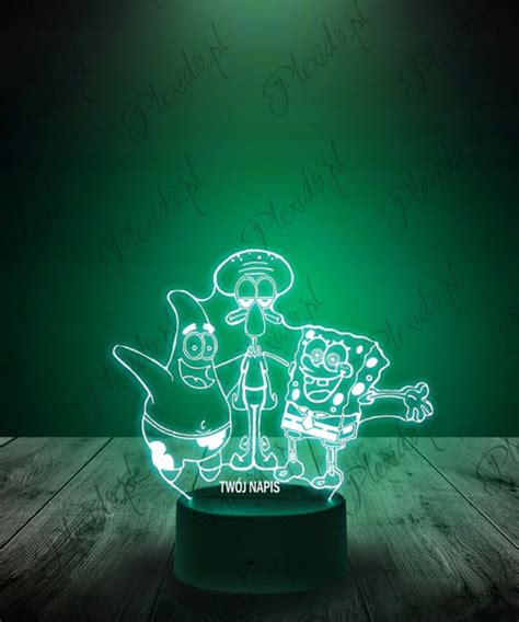 3D RGB Spongebob Night Light LED Light Kids Light Gift - Etsy