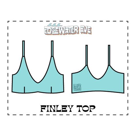 DIY Reversible Darted Bikini Top PDF Sewing Pattern Finley Etsy