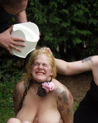Bizarre Outdoor Lesbian Domination And Humiliation Of Busty Blonde Slavegirl Che Porn Pictures