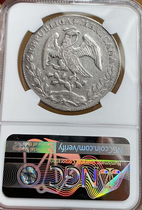 1881 MO MH Mexico 8 Reales Silver Coin NGC AU Details Chopmarked EBay