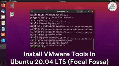 Install VMware Tools In Ubuntu 20 04 LTS Focal Fossa YouTube