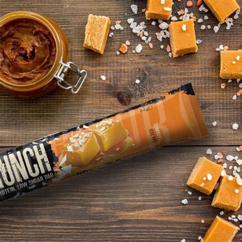 Warrior Crunch Low Sugar High Protein Bar Salted Caramel Flavour 64g 12