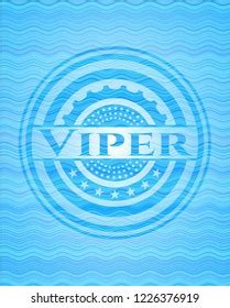 Viper Water Wave Representation Emblem Background Stock Vector Royalty