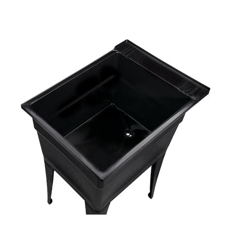 Ruggedtub 18 In X 245 In 1 Basin Black Freestanding Utility Tub N52b 1