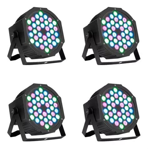 Kit De Focos Led Delgados Led Rgb W Con Atenuador