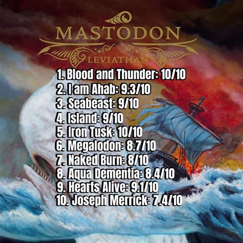 Leviathan Song Ratings R Mastodonband