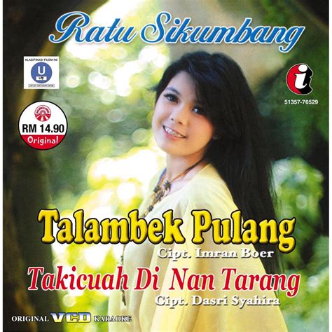 Ratu Sikumbang Talambek Pulang Vcd 51357 76529 Shopee Malaysia