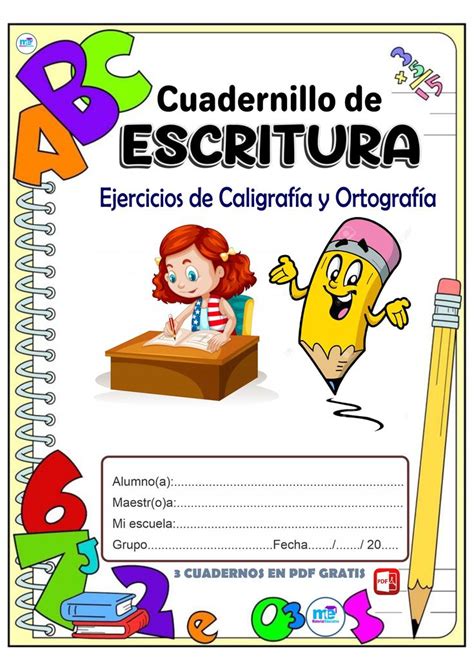 Cuadernillo de Escritura Ejercicios de Caligrafía y Ortografía Libros