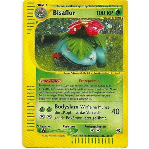 Bisaflor 30 165 HOLO BESPIELT Pokemon Expedition extrem günstig kaufen