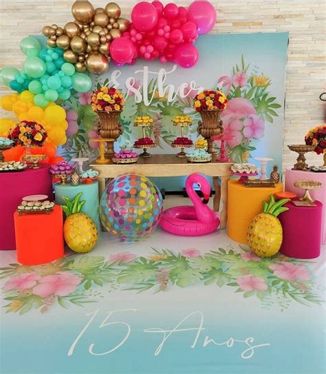 Pin By D Bora On Festa Pool Party Decorations Pool Birthday Party