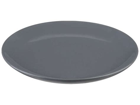 Assiette à dessert Ø20 cm en faïence COLORAMA coloris gris Conforama