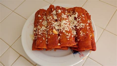 ENCHILADAS ROJAS CON QUESO YouTube