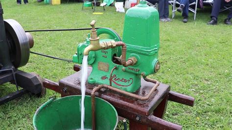 Lister Water Pump Driven By A Lister D Stationary Engine At The Weald