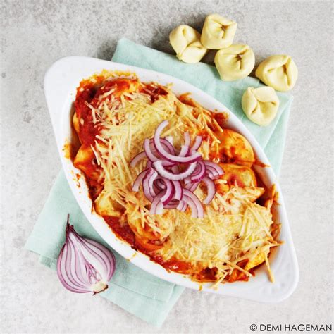 Tortellini Ovenschotel Met Spinazie Ricotta En Geraspte Kaas StudioKOOK