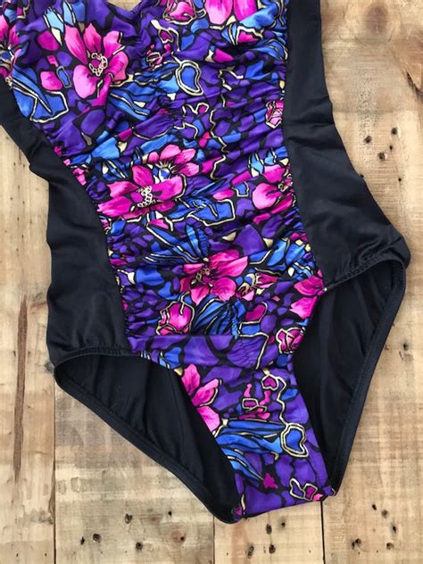 90s Swimsuit One Piece Vintage 80s Swimsuit 90s Bik… Gem