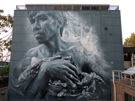 Guido Van Helten Creates A New Mural In Wollongong Australia