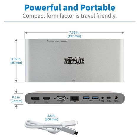 Usb C Dock Dual Monitor Hdmi Displayport Usb Charging Eaton