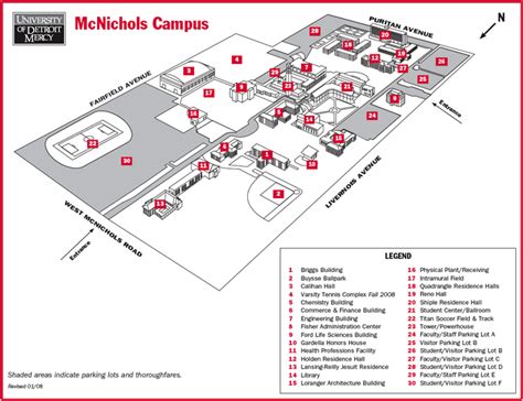University Of Detroit Mercy Campus Map Map