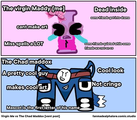 Virgin Me Vs The Chad Maddox Vent Post Comic Studio