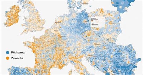 Wo Europas Bev Lkerung W Chst Und Schrumpft Interaktive Karte