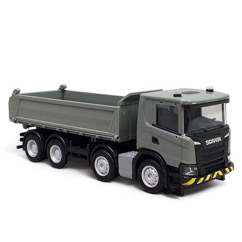 Scania Camion Benne Cg Essieux Gris Herpa