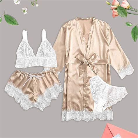 Whlbf Pyjama Set For Women Clearance Piece Garter Lingerie Set Robes