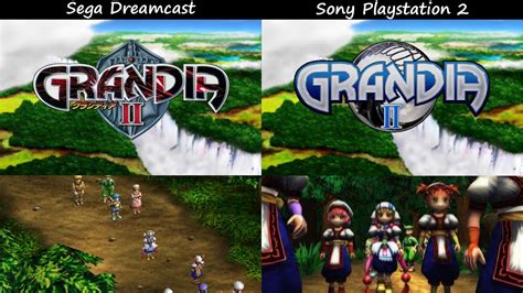 Grandia Ii Dreamcast Vs Ps2 Intro Cutscene Comparison Youtube