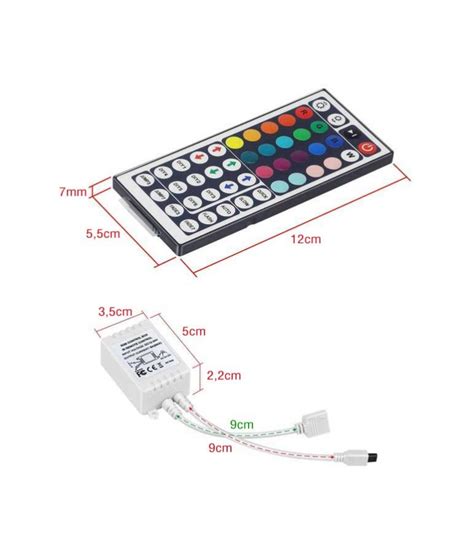 Controlador Mando Botones Tiras Led Rgb Vdc