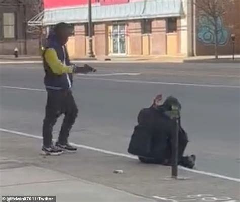 Horrific Moment Man Casually Loads His Gun And Executes Homeless Man On