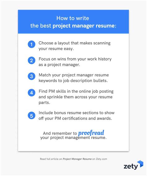 Best Project Manager Resume Examples And Guide For 2025