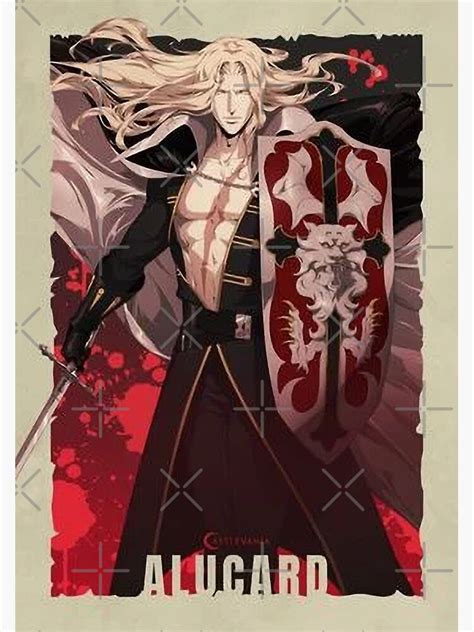 Castlevania Anime Gorgeous Fanart Illustration Alucard Tepes Castlevania Sticker For Sale By