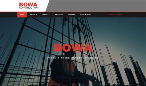 Educo 21 Commercial Construction Website Design Examples For