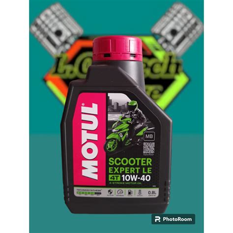 Jual Oli Mesin Motul Scooter Expert Le T Ml Original Shopee