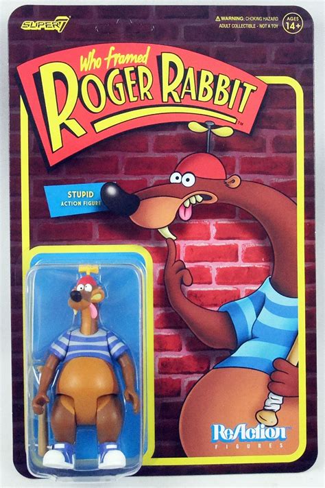 Who Framed Roger Rabbit Super Reaction Figure Set Of Roger