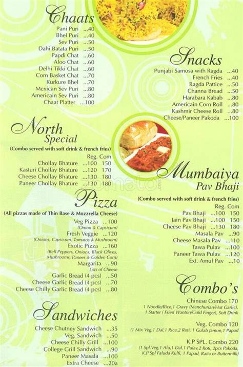 Menu At Kailash Parbat Mumbai 5xm2gff