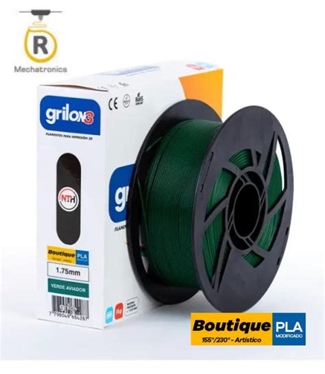 Filamento Grilon Impresora D Boutique Pla Verde Aviador Kg