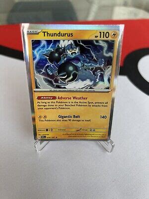 Pok Mon Tcg Thundurus Sv Obsidian Flames Holo Rare Ebay