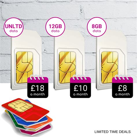 Best 3 Sim Only Deals Exclusive 8gb 12gb And Unlimited Data Sim Card