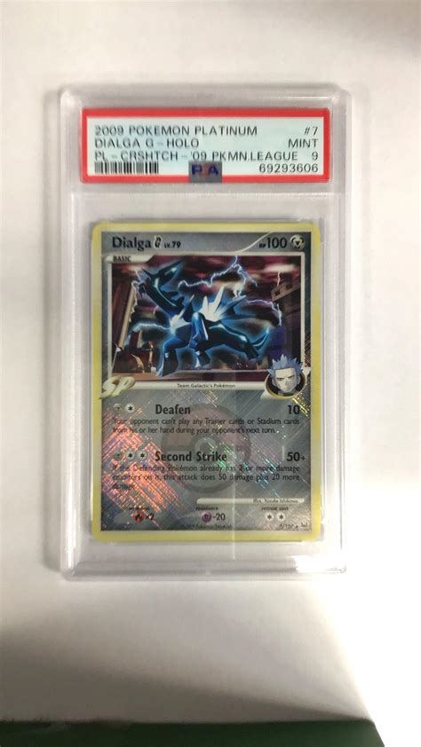 Pokemon Platinum Dialga G Holo Crosshatch Pokemon League