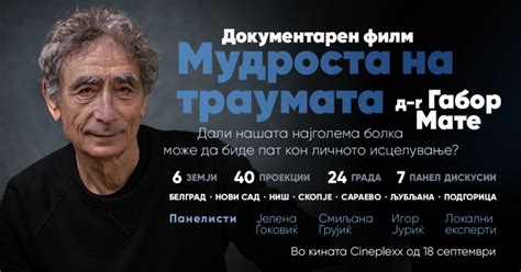 Премиера на филмот „Мудроста на траумата“ од д-р Габор Мате во Скопје