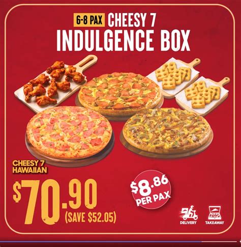 Cheesy 7 Pizza Bundles Fr S782pax Pizza Hut Singapore Deals